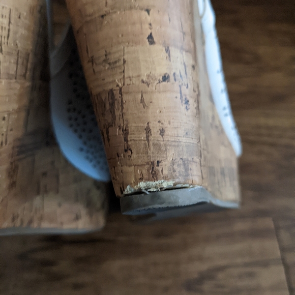 White Cork Wedges - Picture 4 of 8